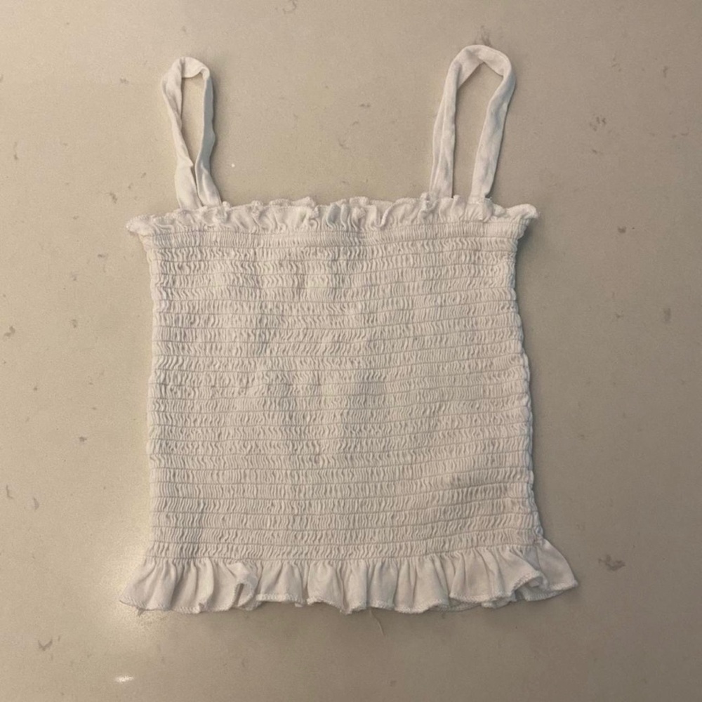 Aritzia White Crop Top